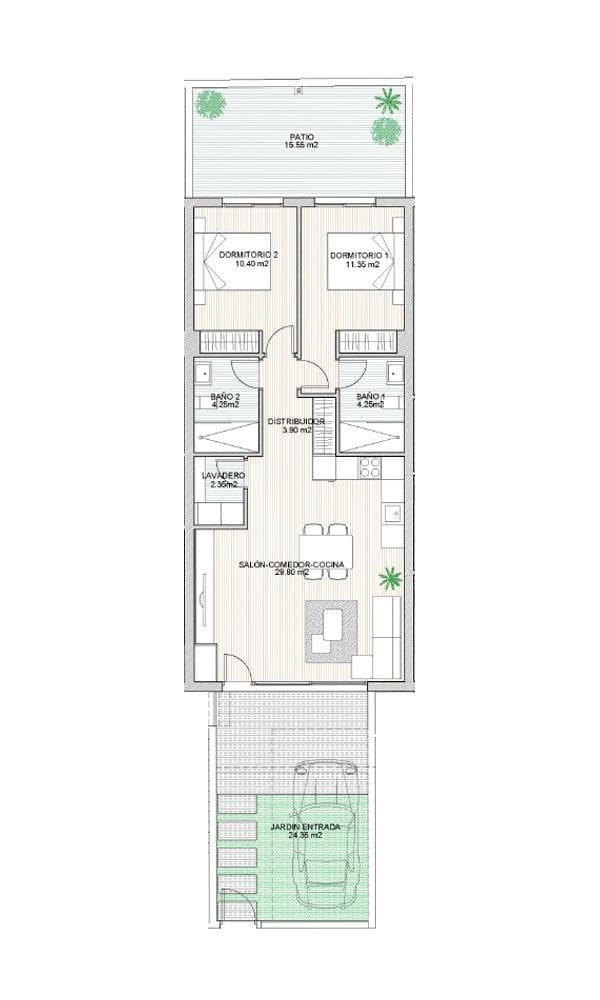 Bungalow met 2 slaapkamers in San Pedro del Pinatar - 25