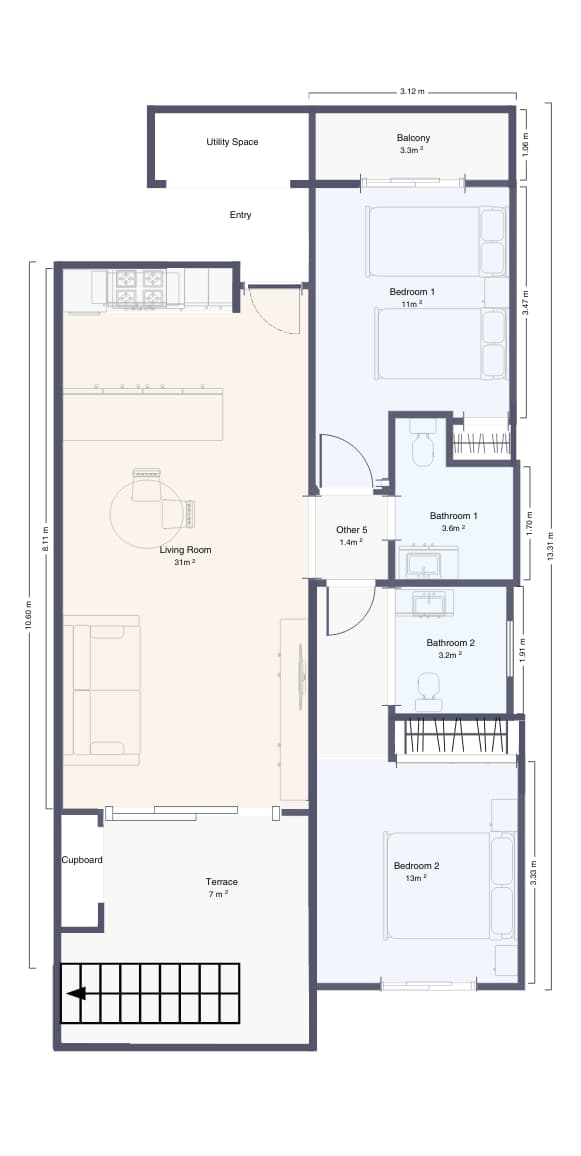 Apartamento Planta Media de 2 dormitorios en Guardamar del Segura - 39