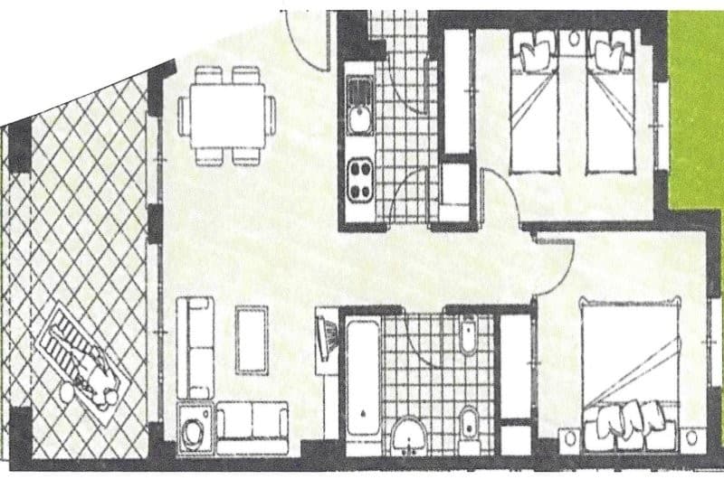 2 bed Middle Floor Apartment in Hacienda Riquelme - 24