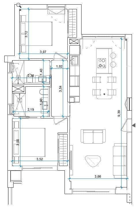 Apartamento Planta Media de 2 dormitorios en Orihuela Costa - 17