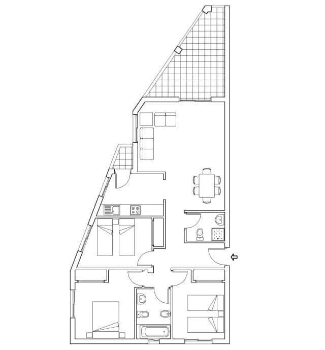 Apartamento Planta Media de 3 dormitorios en Orihuela Costa - 16